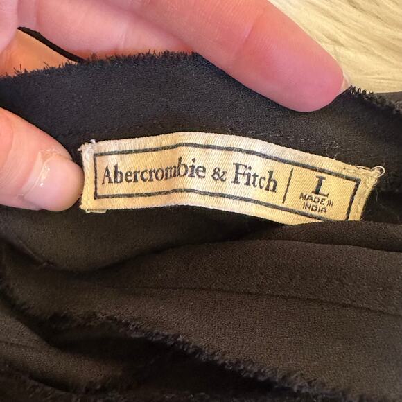 Abercrombie & Fitch Velvet Beaded Tank Top V-Neck Sleeveless Racerback Blouse - Picture 8 of 8